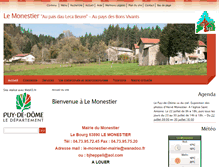 Tablet Screenshot of le-monestier-mairie.fr